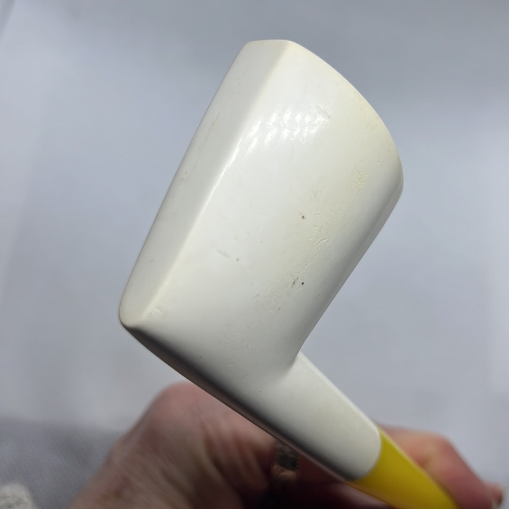 UNUSUAL FLAT DESIGNED MEERSCHAUM PIPE HAND CARVED VINTAGE - Picture 11 of 13